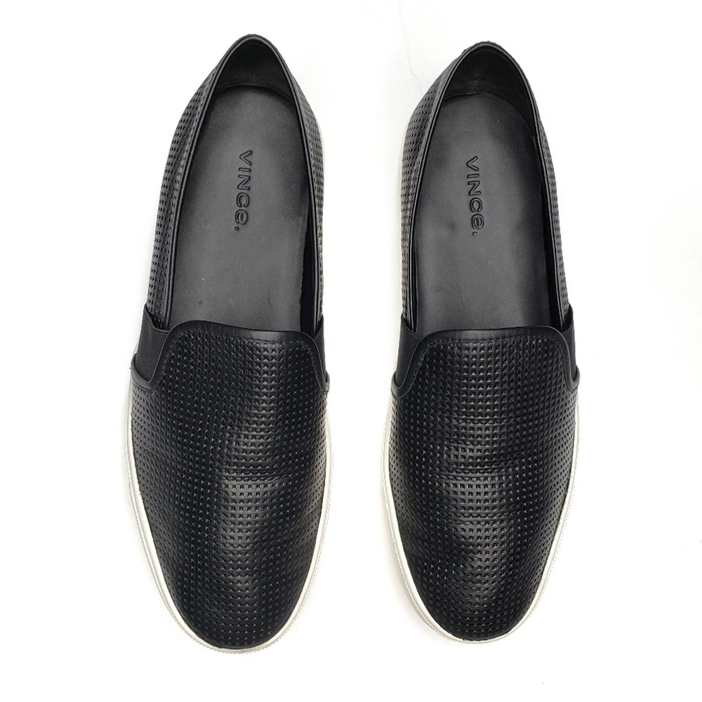 VINCE Perforated Leather Blair Sneakers - Picture 3 of 7